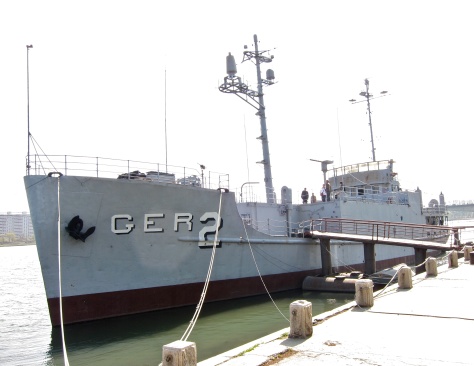 USS Pueblo Docked on Taedong River